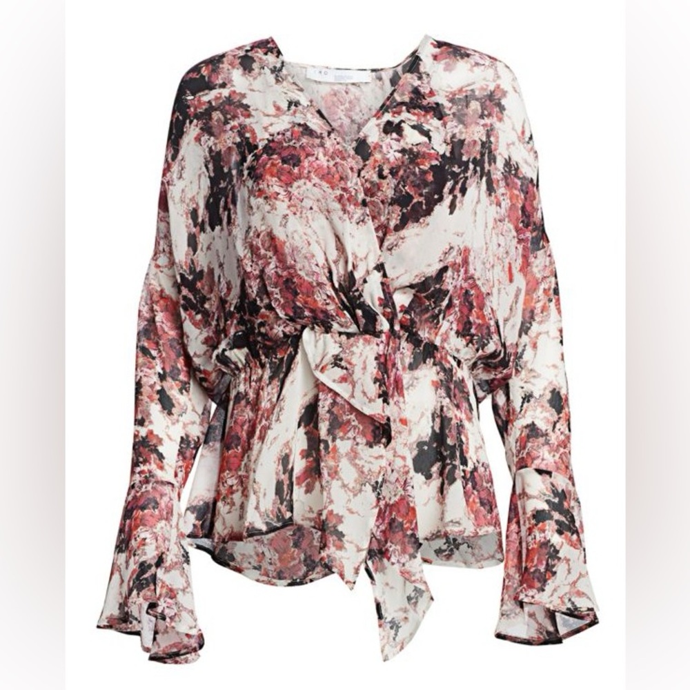 IRO Paradon Bell Sleeve Floral Blouse